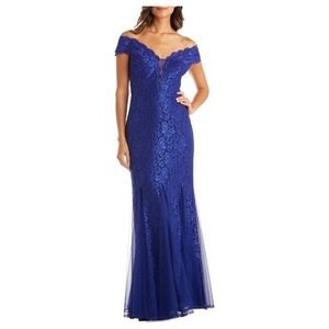 Lace Off the Shoulder Trumpet Gown
MORGAN AND CO.